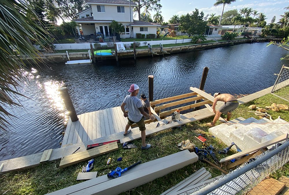 Small Dock Build – Boca Raton, FL
