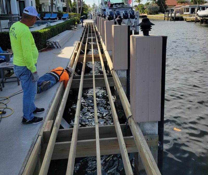New Dock – Dock Construction – Dock Maintenance – Dock Repair – Deerfield Beach, FL Docks – Hydros Marine Construction
