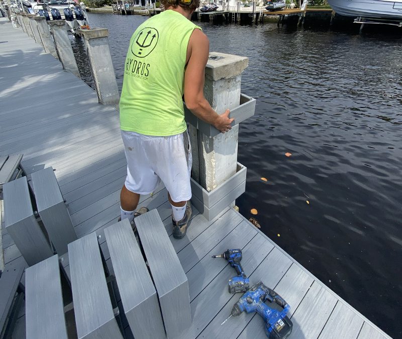 Dek-O-Blocks – Deckorators Dock – New Dock – Final Touches – Dock Construction – Dock Maintenance – Dock Repair – Deerfield Beach, FL Docks – Hydros Marine Construction