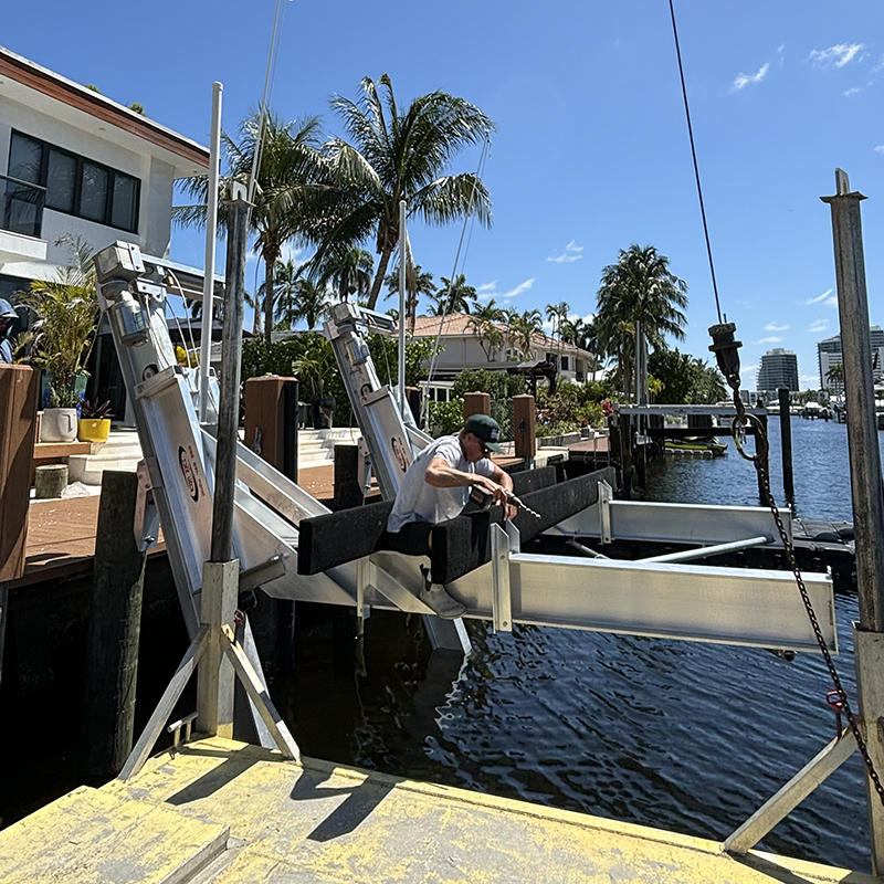 Boat Lift Installation