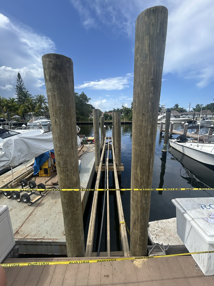Replacing Damaged Finger Piers with WearDeck Materials