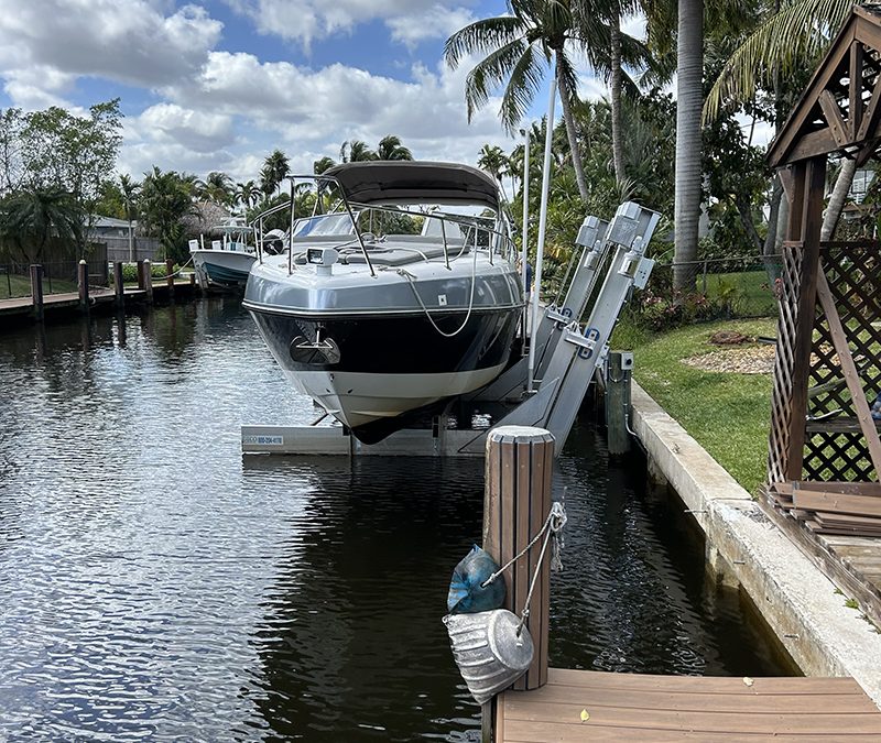 Boat Lift Installation, Boat Lift Repair & Boat Lift Maintenance by Hydros Marine Construction