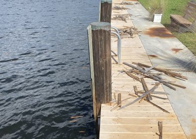 Piling Trim Replacement by Hydros Marine Construction