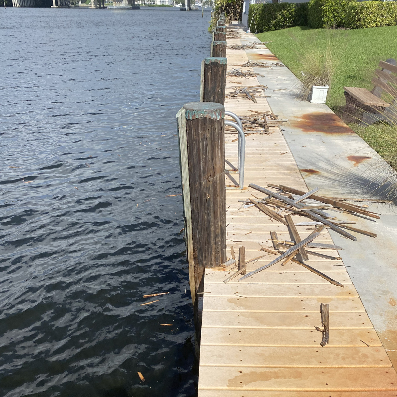 Piling Trim Replacement by Hydros Marine Construction