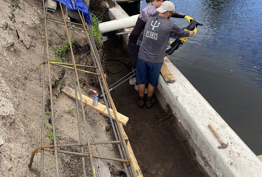 Emergency Seawall Maintenance – Hydros Marine Construction
