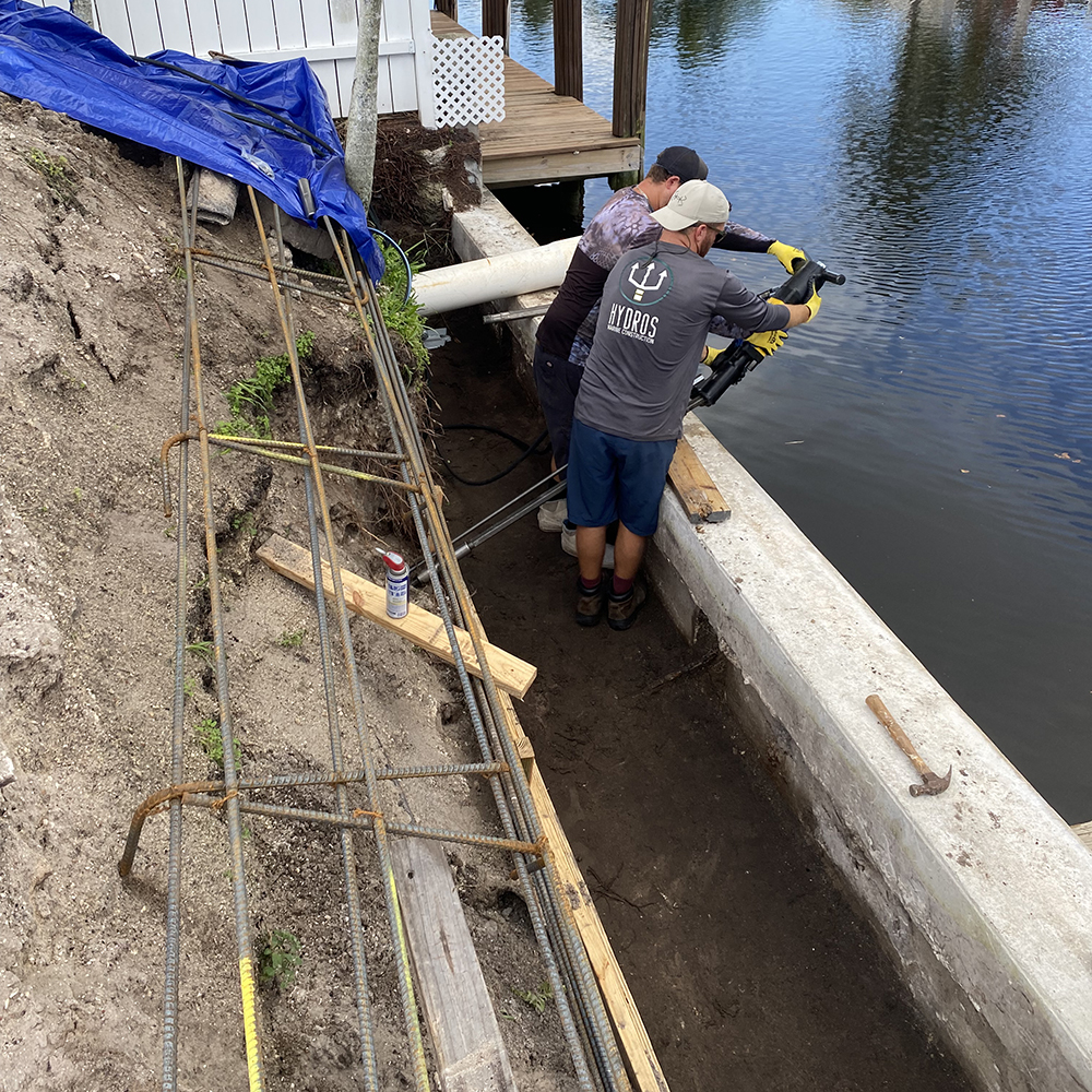 Emergency Seawall Maintenance