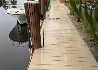 Two Tone Owens Corning WearDeck Dock in Fort Lauderdale