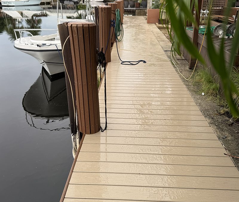 Two Tone Owens Corning WearDeck Dock in Fort Lauderdale