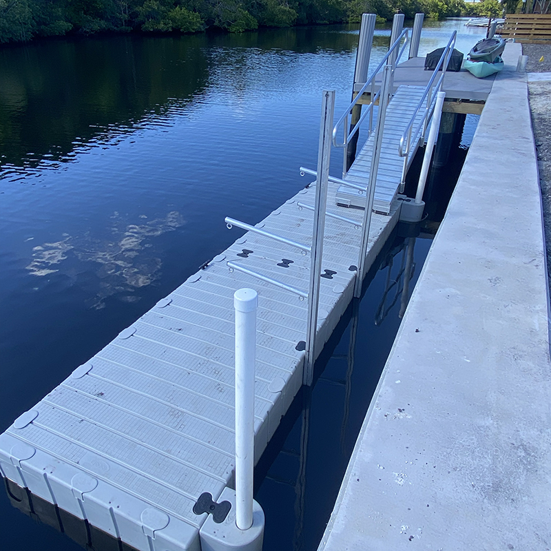 Raised Seawall, New Dock & New Custom Gangway and Floating Dock