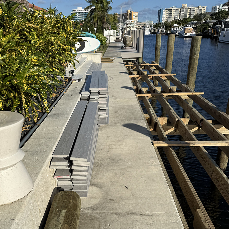 Ultra Modern Dock Construction in Fort Lauderdale