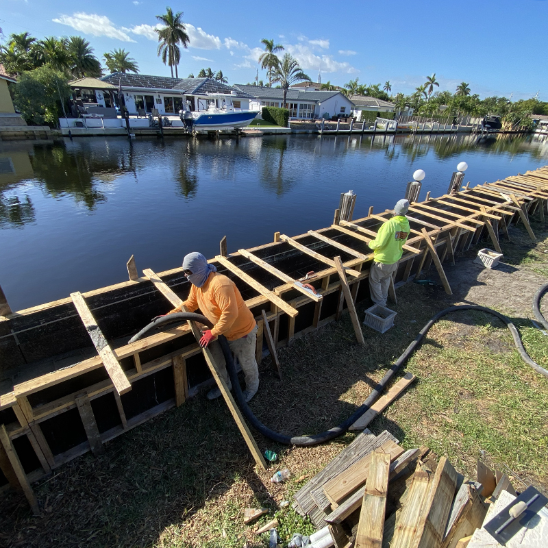 Concrete Seawall Cap