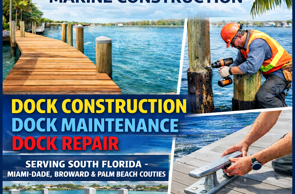 Modern Dock Construction, Dock Maintenance & Dock Repair in South Florida