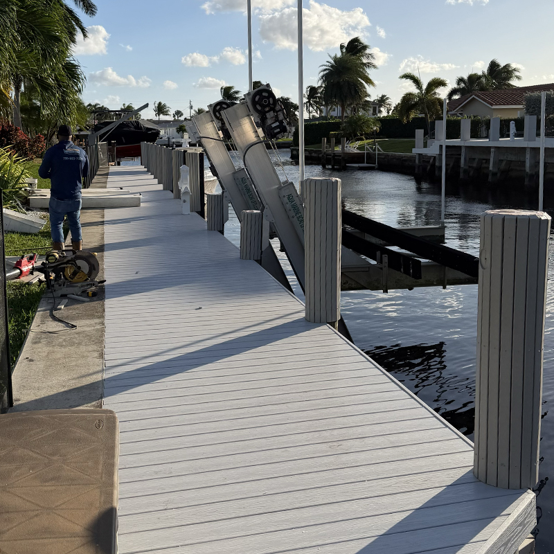 Ultra Modern Dock in Broward County