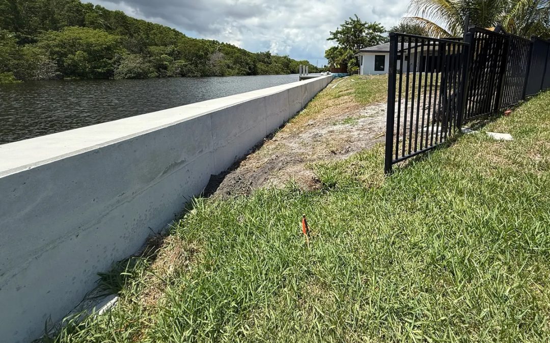 New Concrete Seawall, Modern Composite Dock & Kayak Launch &ndash; 5 Star Review!