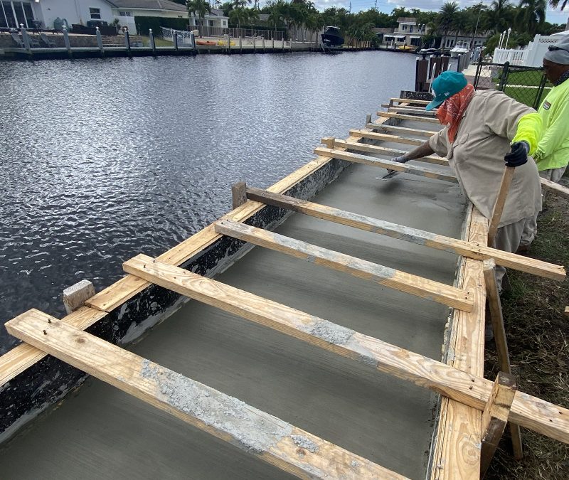 Need Your Seawall Cap Raised in Broward County? Call Hydros Today!