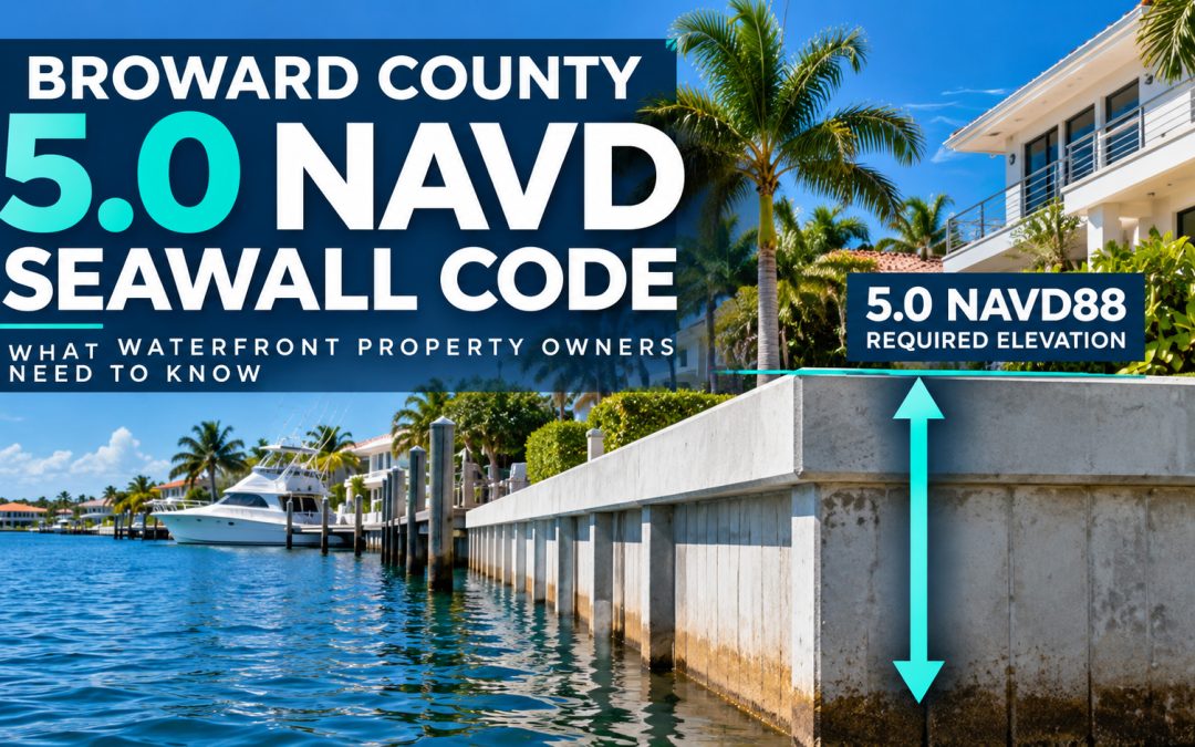 Broward County 5.0 NAVD Code: Seawall in Broward County, Florida